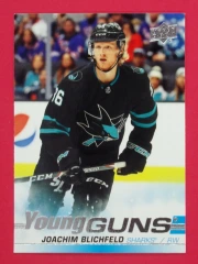 2019-20 Upper Deck Update Joachim Blichfeld #523 RC Young Guns San Jose Sharks